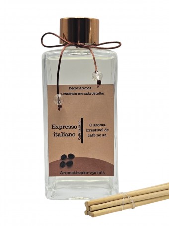 Aromatizador de varetas Square - 250 Mls - Expresso Italiano