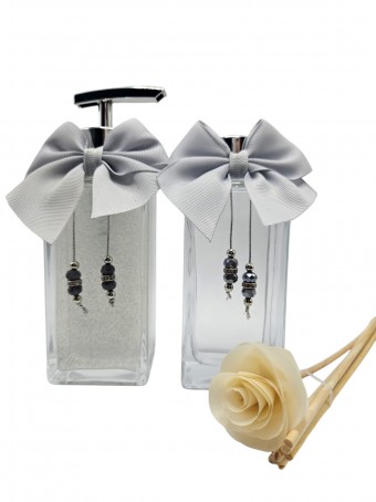 Kit Sabonete Liquido e Aromatizador Prata 250 Mls