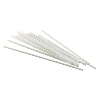 Vareta Fibra Branca - 25 cm x 3 mm - Pacote com 50 unidades