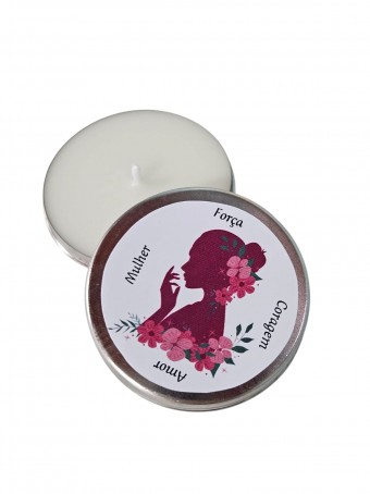 Mini vela Lata - 20 gramas - Personalizada