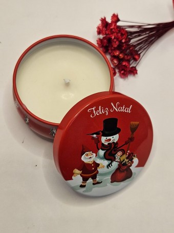  Vela Lata - 60 gramas Aroma Alecrim - Traz leveza com toque de elegância citrico para seu ambiente.