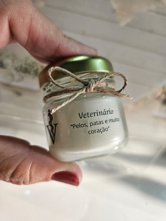 Mini vela aromática Profissões - Personalizada