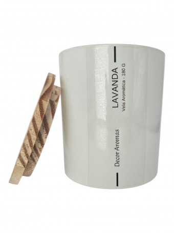 Vela Agata Lavanda - 180 gramas - com Tampa Pinus