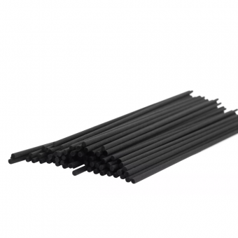 Vareta Fibra Preta - 25 cm x 3 mm - Pacote com 50 unidades