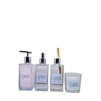 Kit Sabonete Liquido, Aromatizador de ambientes, home spray 250 mls e Vela 100 grs