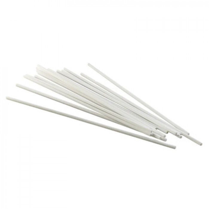 Vareta Fibra Branca - 25 cm x 3 mm - Pacote com 50 unidades