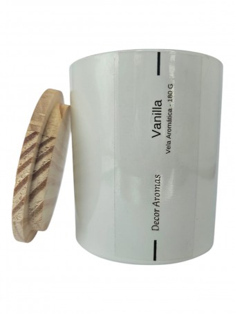 Vela Agata Vanilla - 180 Gramas - com tampa Pinus