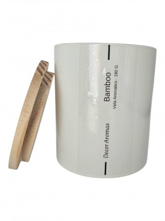 Vela Agata Bamboo - 180 gramas - com Tampa Pinus