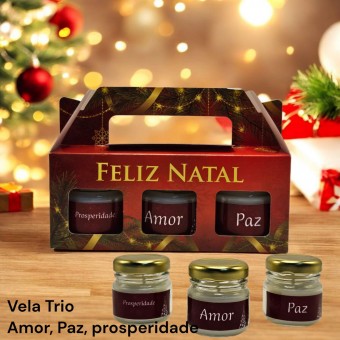 Kit trio - 30 grs -  Velas Natalinas
