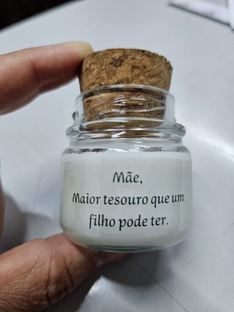 Mini vela aromática lembrancinha - tampa Rolha  - 30 gramas - Personalizada