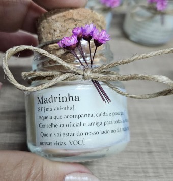 Mini vela aromática lembrancinha - tampa Rolha  - 30 gramas - Personalizada